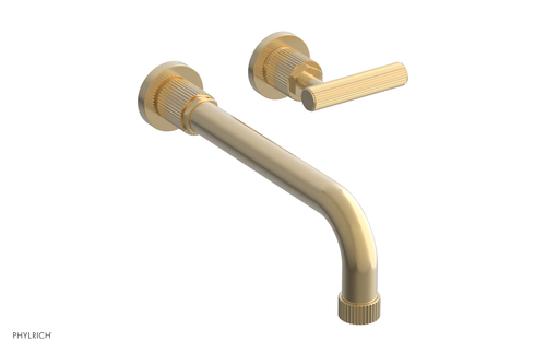 DUSTRIE Single Handle Wall Lavatory Set - 10" Spout - Grooved 370-16-10