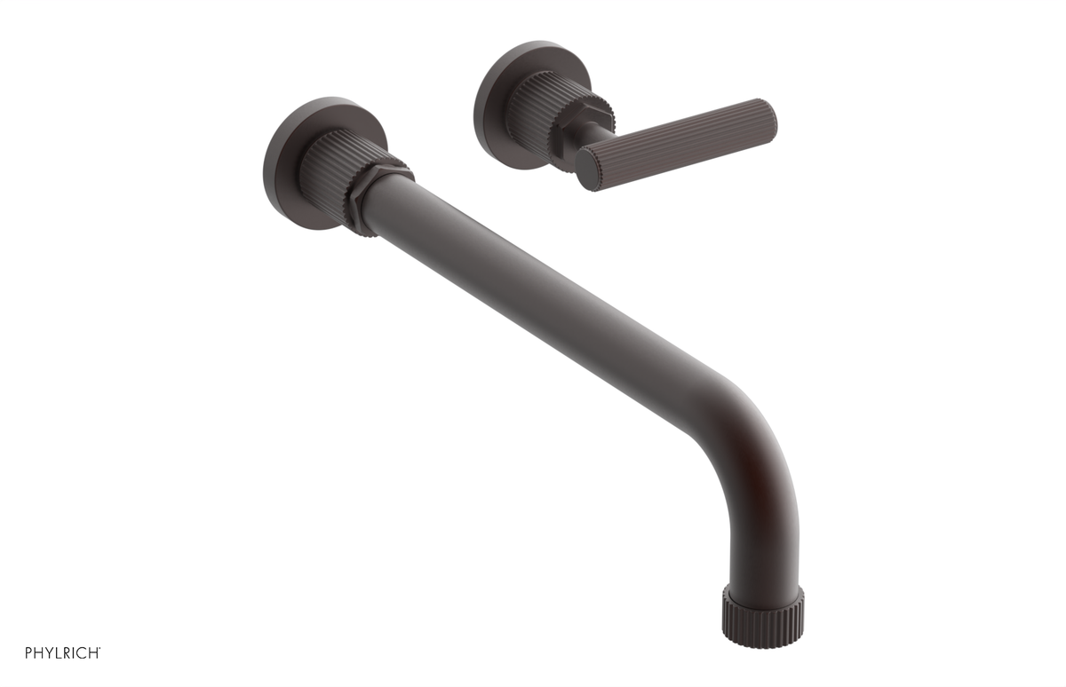 DUSTRIE Single Handle Wall Lavatory Set - 12" Spout - Grooved 370-16-12