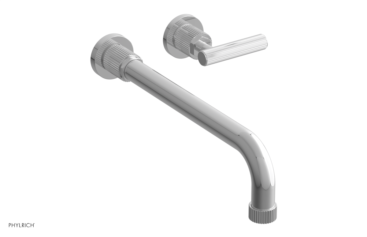 DUSTRIE Single Handle Wall Lavatory Set - 12" Spout - Grooved 370-16-12