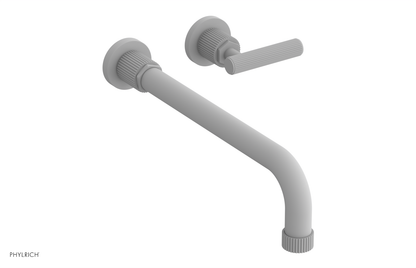 DUSTRIE Single Handle Wall Lavatory Set - 12" Spout - Grooved 370-16-12