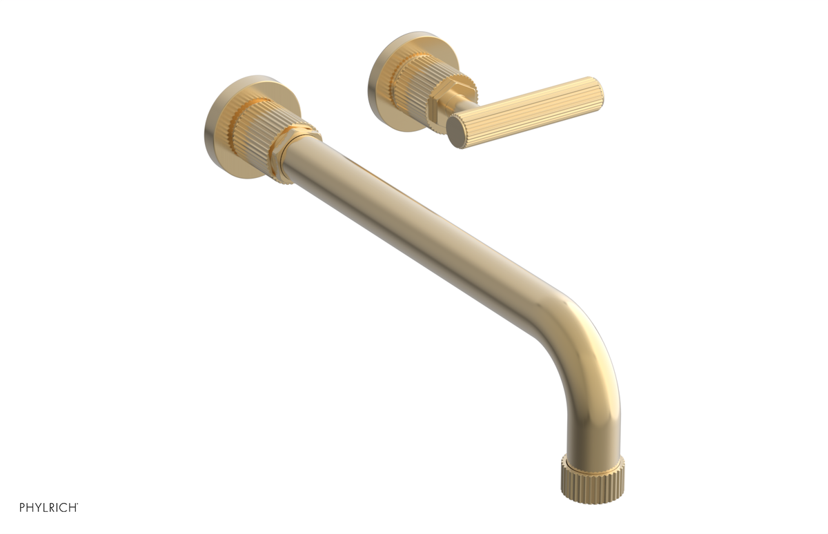 DUSTRIE Single Handle Wall Lavatory Set - 12" Spout - Grooved 370-16-12