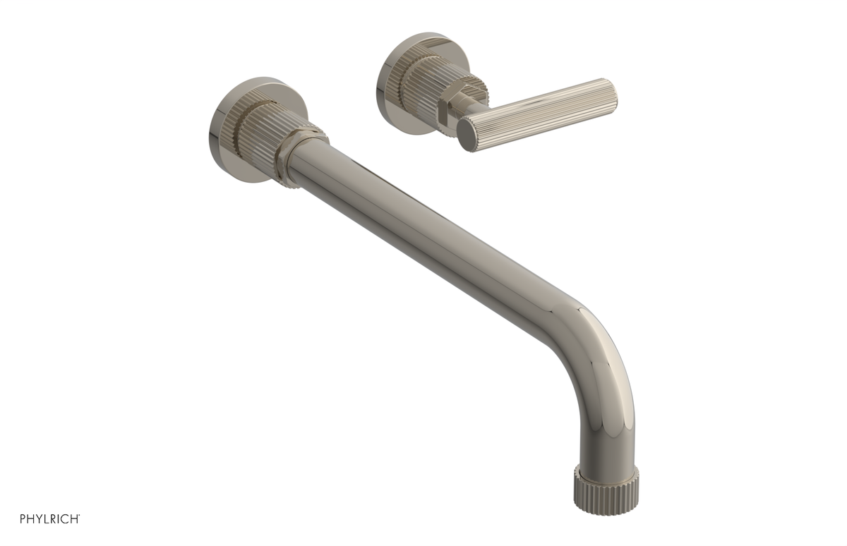 DUSTRIE Single Handle Wall Lavatory Set - 12" Spout - Grooved 370-16-12
