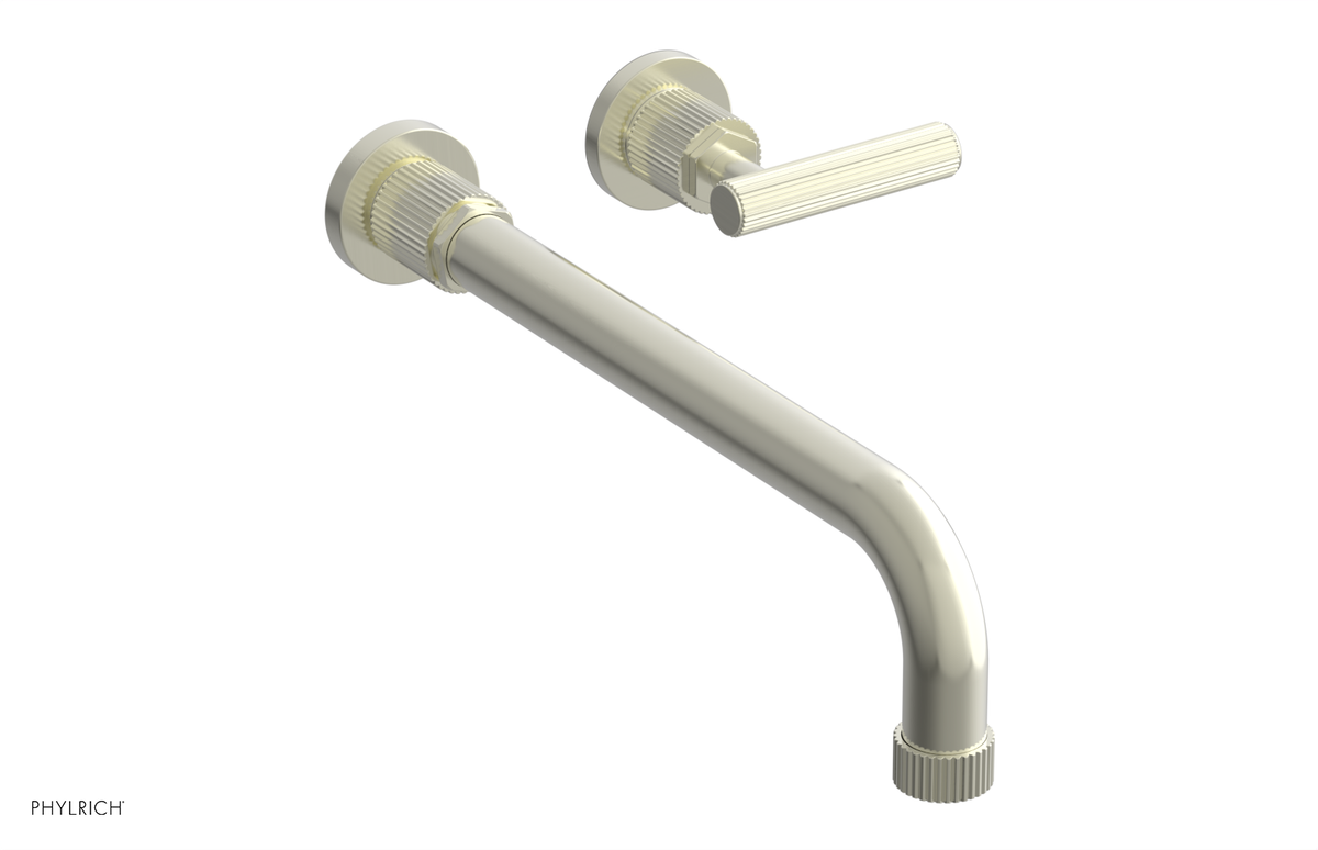DUSTRIE Single Handle Wall Lavatory Set - 12" Spout - Grooved 370-16-12