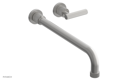 DUSTRIE Single Handle Wall Lavatory Set - 14" Spout - Grooved 370-16-14