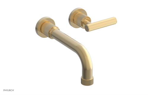 DUSTRIE Single Handle Wall Lavatory Set - 7 5/8" Spout - Grooved 370-16