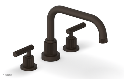 DUSTRIE - Deck Tub Set - Lever Handles - Grooved 370-43
