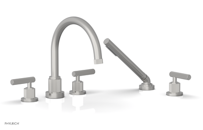 DUSTRIE - Deck Tub Set with Hand Shower - Lever Handles - Grooved 370-49