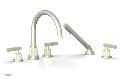 DUSTRIE - Deck Tub Set with Hand Shower - Lever Handles - Grooved 370-49