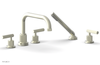 DUSTRIE - Deck Tub Set with Hand Shower - Lever Handles - Grooved 370-51