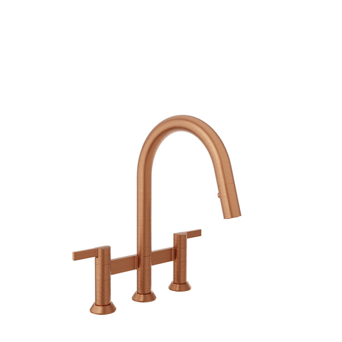 Baril Bridge kitchen faucet with 2-function pull-down spray