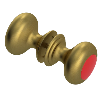 Rubinet Shower Door Knob (set) Antique Brass Matt
