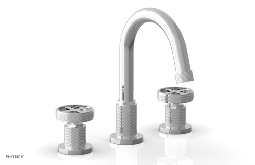 DUSTRIE Widespread Faucet - Cross Handle - Knurled 371-01