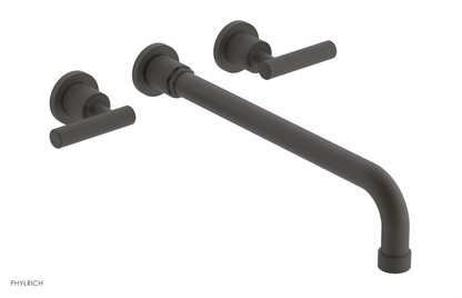 DUSTRIE - Wall Tub Set - 14" Spout - Lever Handles - Knurled 371-57-14