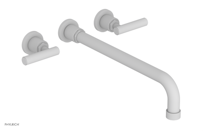 DUSTRIE - Wall Tub Set - 14" Spout - Lever Handles - Knurled 371-57-14