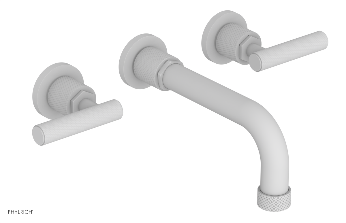 DUSTRIE - Wall Tub Set - 7 5/8" Spout - Lever Handles - Knurled 371-57