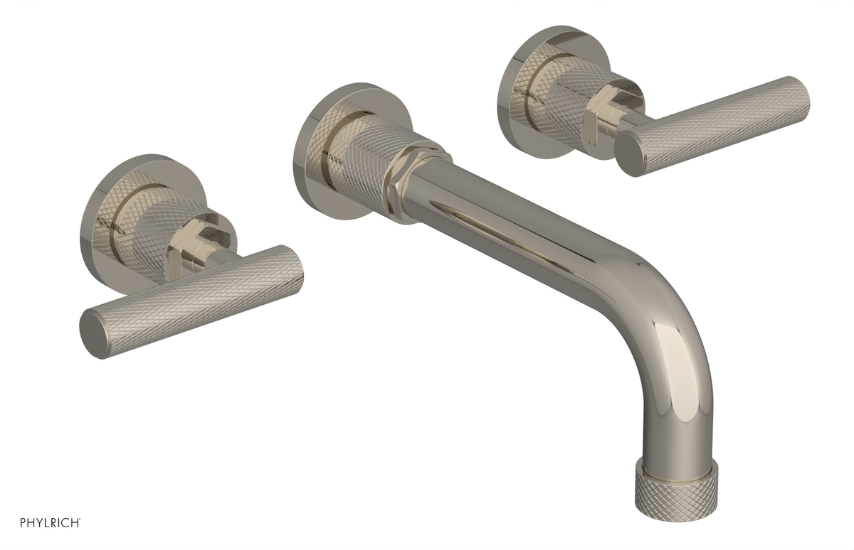 DUSTRIE - Wall Tub Set - 7 5/8" Spout - Lever Handles - Knurled 371-57