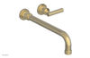DUSTRIE Single Handle Wall Lavatory Set - 12" Spout - Knurled 371-16-12