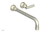 DUSTRIE Single Handle Wall Lavatory Set - 12" Spout - Knurled 371-16-12