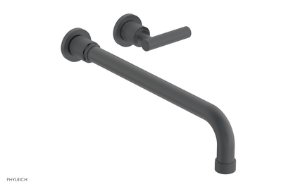 DUSTRIE Single Handle Wall Lavatory Set - 14" Spout - Knurled 371-16-14