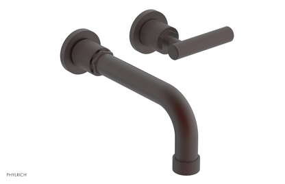 DUSTRIE Single Handle Wall Lavatory Set - 7 5/8" Spout - Knurled 371-16