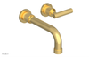 DUSTRIE Single Handle Wall Lavatory Set - 7 5/8" Spout - Knurled 371-16