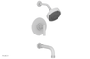 DUSTRIE - Pressure Balance Tub & Shower Set - 7 5/8" Spout -  Lever Handle - Knurled 371-27
