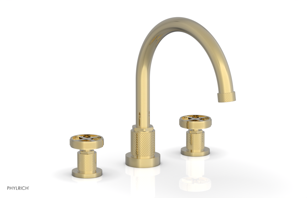DUSTRIE - Deck Tub Set - Cross Handles - Knurled 371-40