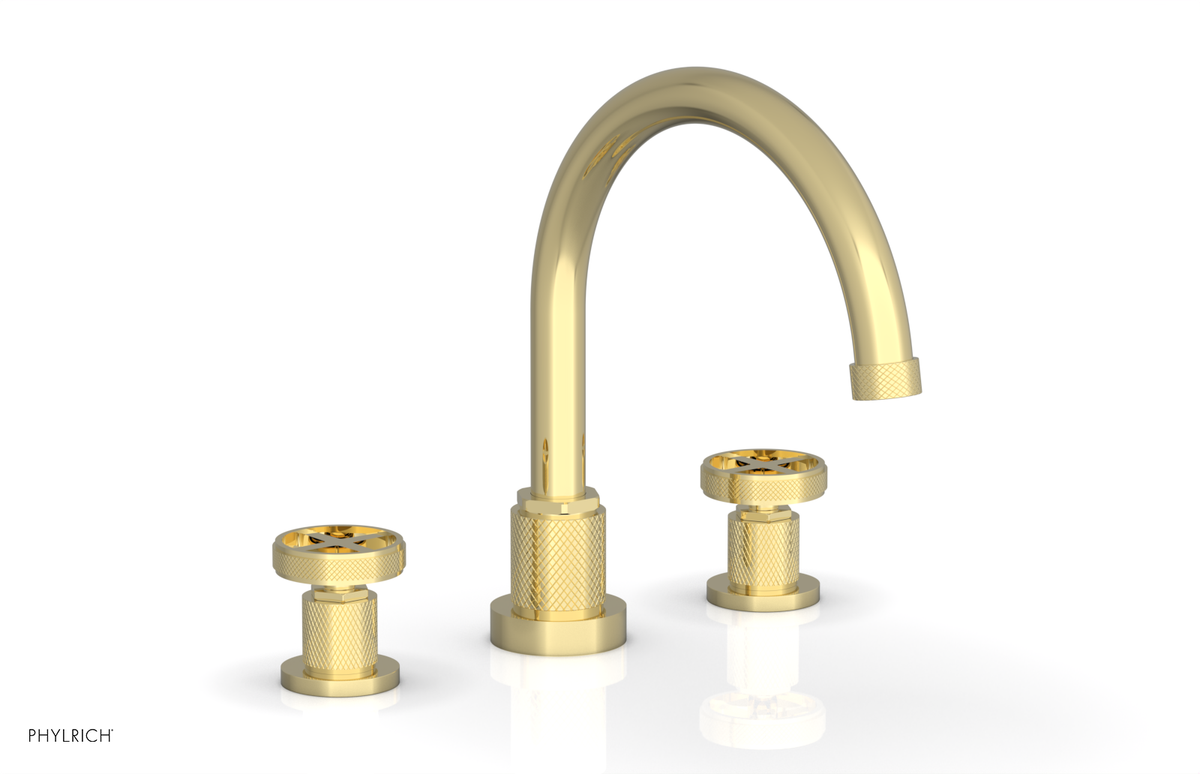 DUSTRIE - Deck Tub Set - Cross Handles - Knurled 371-40