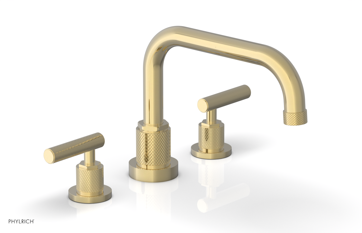 DUSTRIE - Deck Tub Set - Lever Handles - Knurled 371-43