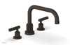 DUSTRIE - Deck Tub Set - Lever Handles - Knurled 371-43