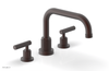 DUSTRIE - Deck Tub Set - Lever Handles - Knurled 371-43