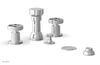 DUSTRIE - Four Hole Bidet Set - Cross Handles - Knurled 371-60