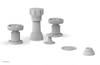 DUSTRIE - Four Hole Bidet Set - Cross Handles - Knurled 371-60