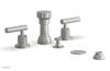DUSTRIE - Four Hole Bidet Set - Lever Handles - Knurled 371-61