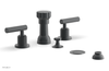 DUSTRIE - Four Hole Bidet Set - Lever Handles - Knurled 371-61