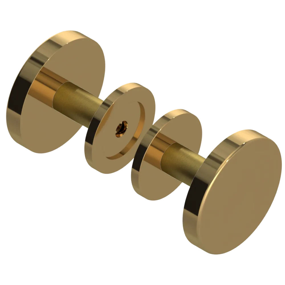Rubinet Shower Door Knob (set) Gold