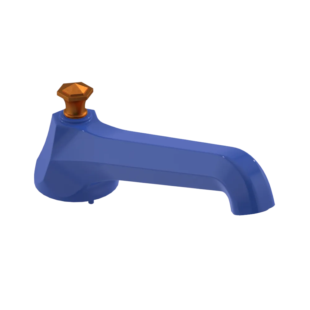 Rubinet Tub Filler Spout Deck Mount Blu Jean