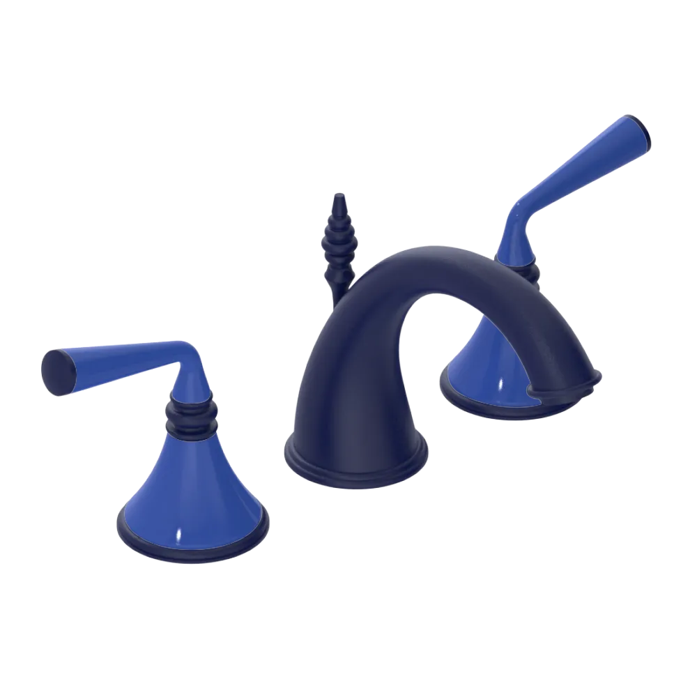 Rubinet Widespread Lav. Set. (less drain) Midnight Blue