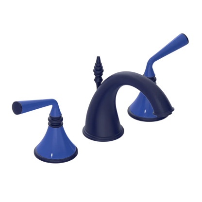 Rubinet Widespread Lav. Set. (less drain) Midnight Blue