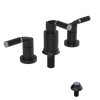 Rubinet Bidet Fitting with Spray, Diverter, and Vacum Breaker (Less Drain) Matt Black