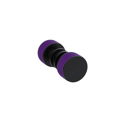 Rubinet Shower Door Knob (set) Matt Black