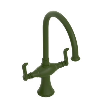 Rubinet Two Handle Single Hole Kitchen Set Green Envy