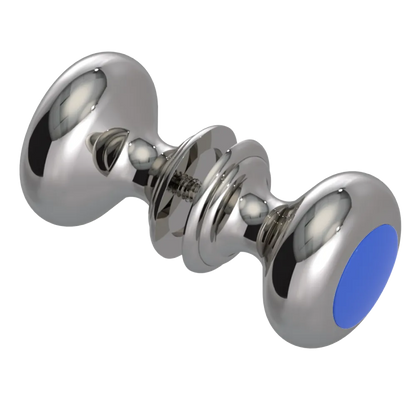 Rubinet Shower Door Knob (set) Polished Nickel