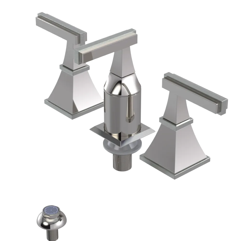 Rubinet Bidet Fitting with Spray, Diverter, and Vacum Breaker (Less Drain) Polished Nickel