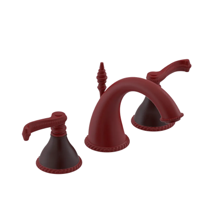Rubinet Widespread Lav. Set. (less drain) Maroon