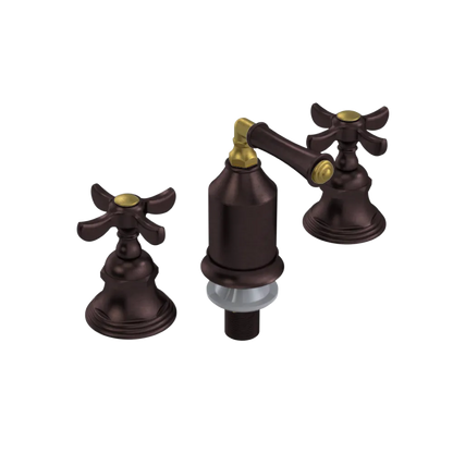 Rubinet Bidet Fitting with Spray, Diverter, and Vacum Breaker (Less Drain) Tuscan Brass