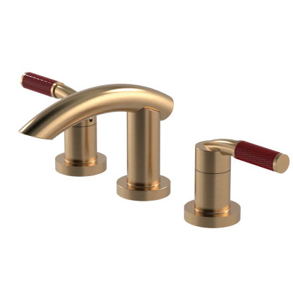 Rubinet Widespread Lav. Set. (less drain) Satin Gold