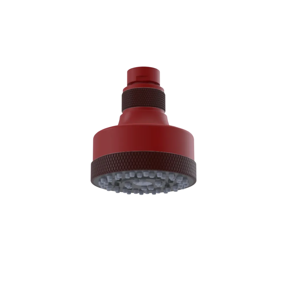Rubinet 3 FUNCTION SHOWER HEAD Maroon