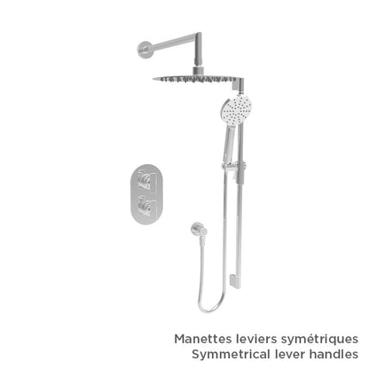 Baril Complete thermostatic pressure balanced shower kit without handle