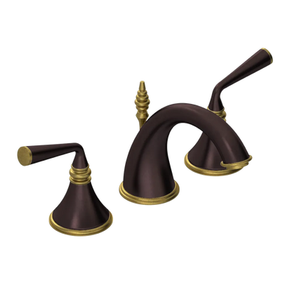 Rubinet Widespread Lav. Set. (less drain) Oil Rubbed Bronze